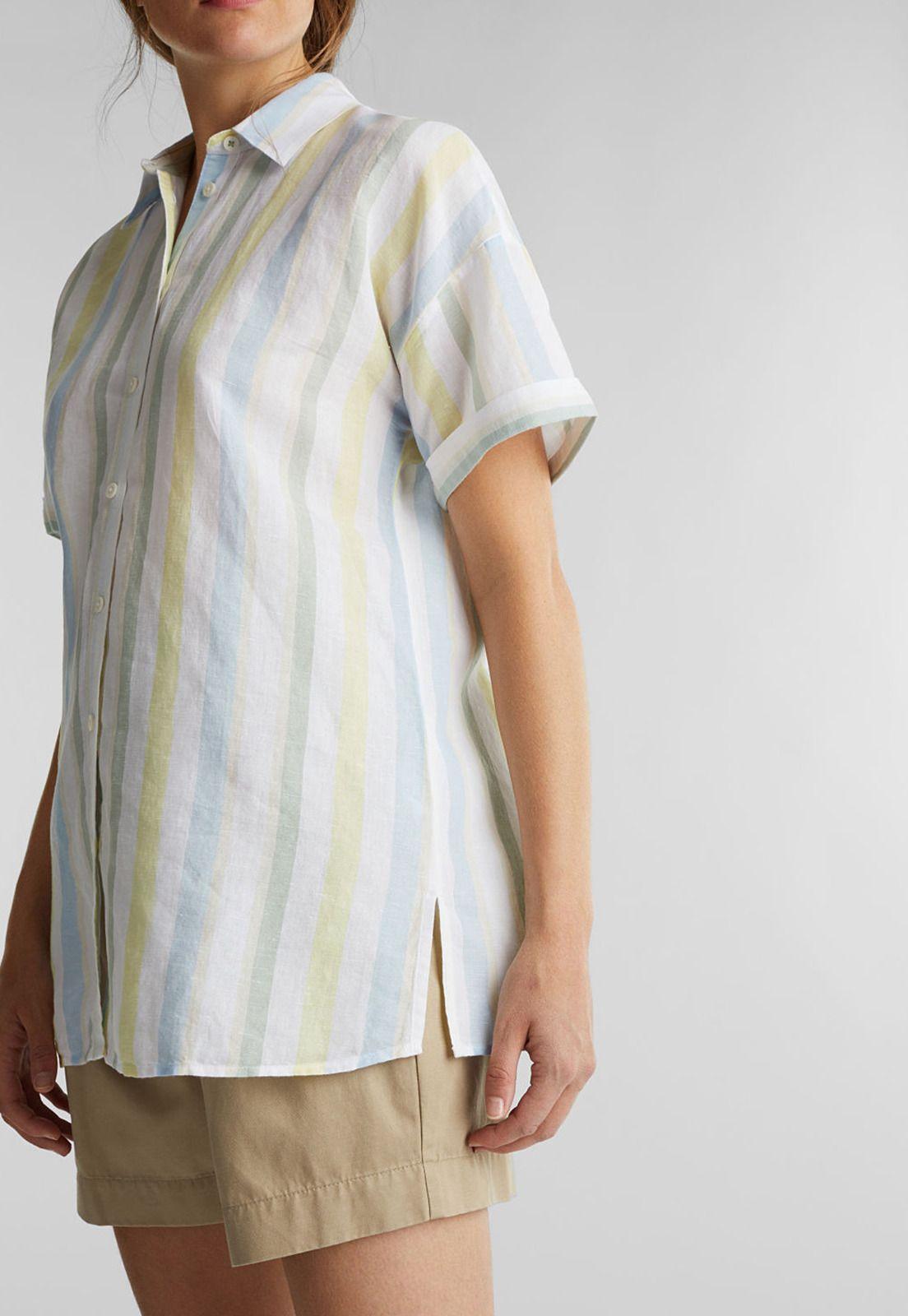 Blusa camisera a rayas-2
