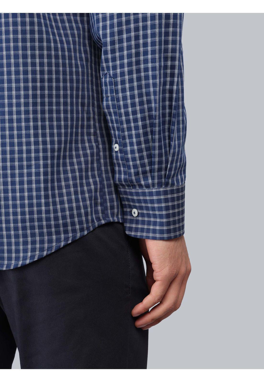 Camisa Cuadros Tailored Fit Azul Marino Piero Butti PBCIF02NB-5