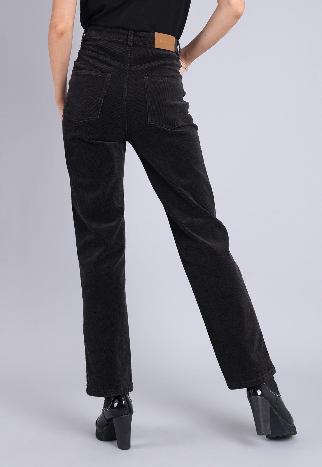 Pantalón Cotele Straight Mujer Soviet AISMB02GR-1