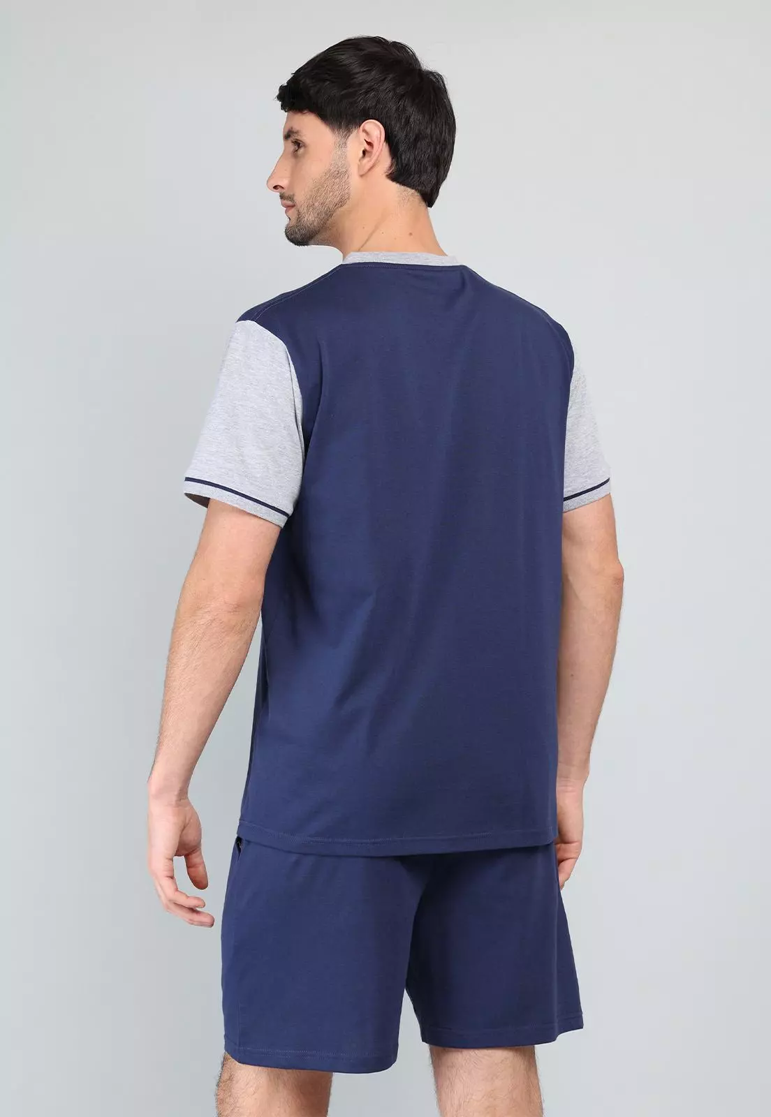 Pijama Corto Cuello En V Arrow P1V3204AZ-1