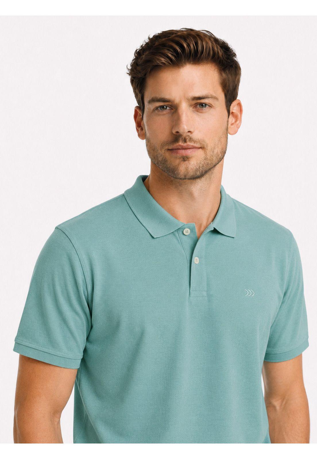 Polera Pique Regular Fit Verde Claro Arrow PO34030AQ-2