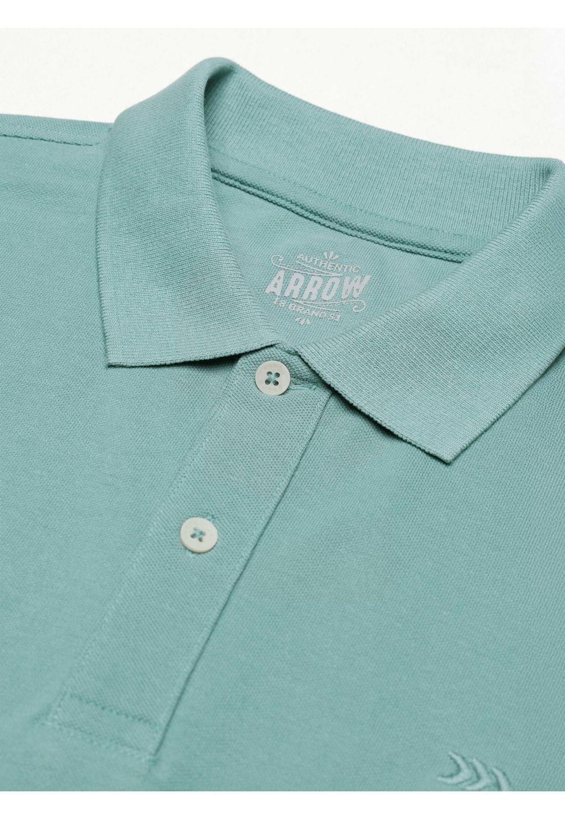 Polera Pique Regular Fit Verde Claro Arrow PO34030AQ-4