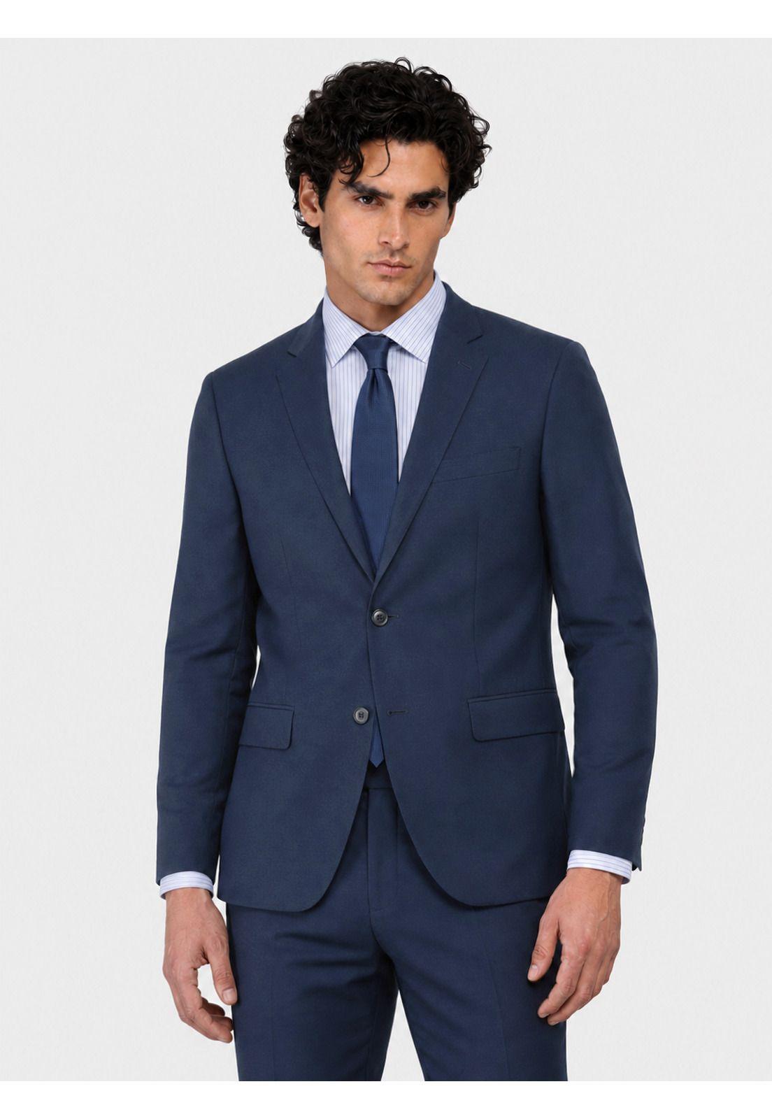 Traje Poli Viscosa Tailored Fit Azul Marino Arrow AM3410NB-2