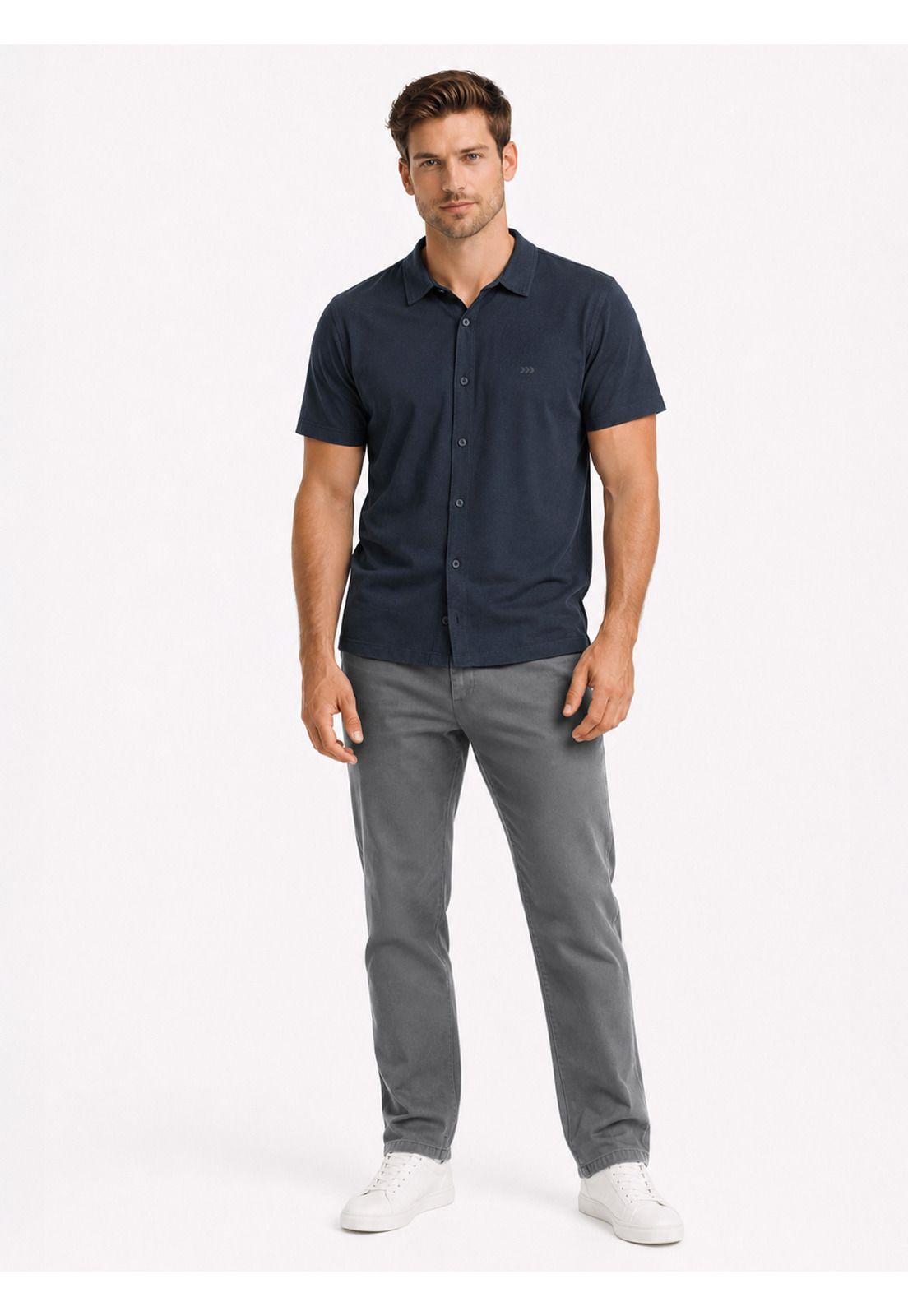 Polera Abotonada Regular Fit Azul Marino Arrow PO34035NB-3