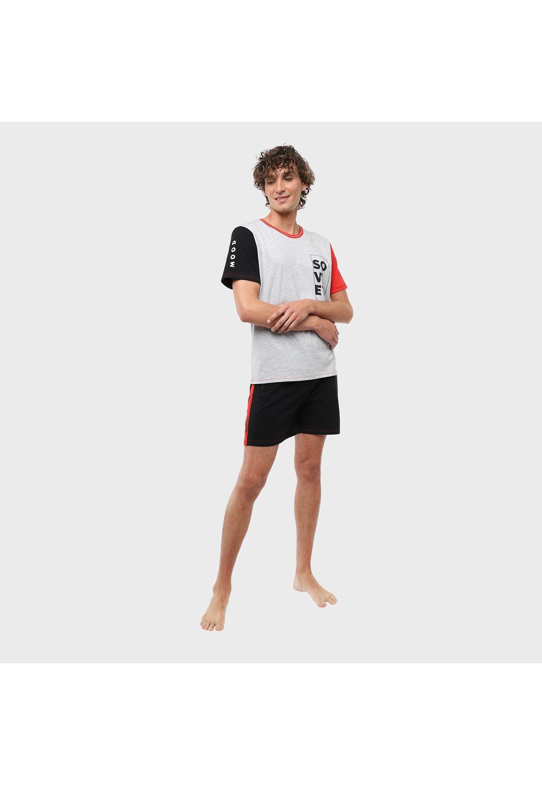 Pijama Hombre 2 Piezas Corto Soviet SVPH225GR-5