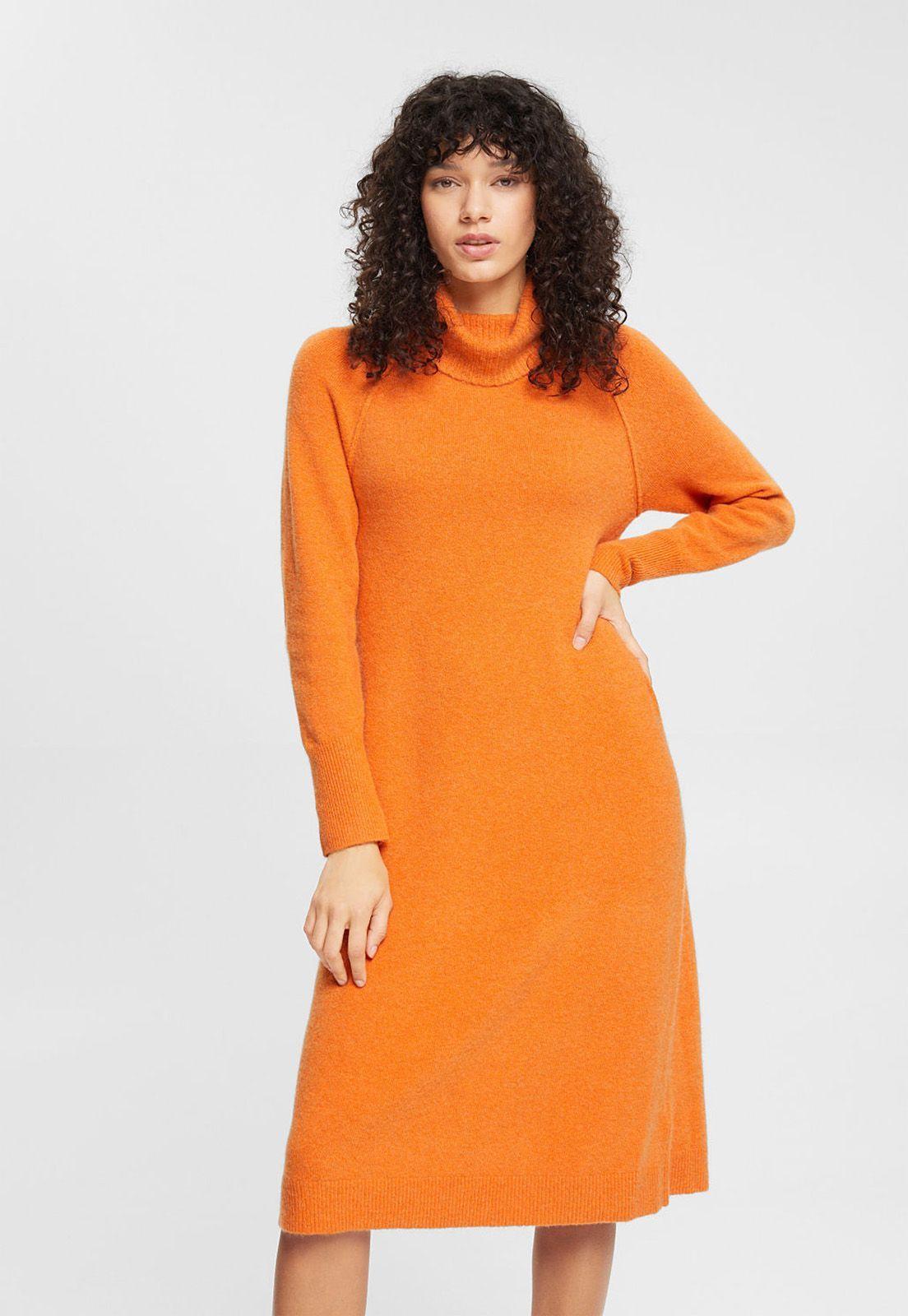 Vestido Con Cuello Alto Mujer Esprit-0