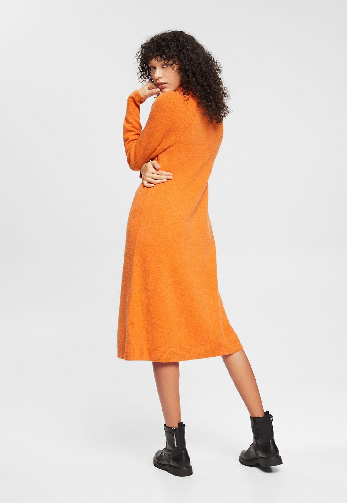Vestido Con Cuello Alto Mujer Esprit-1