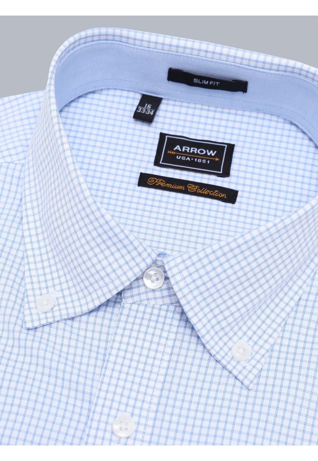 Camisa Formal Spandex Slim Fit Celeste Arrow ARM0506BL-1