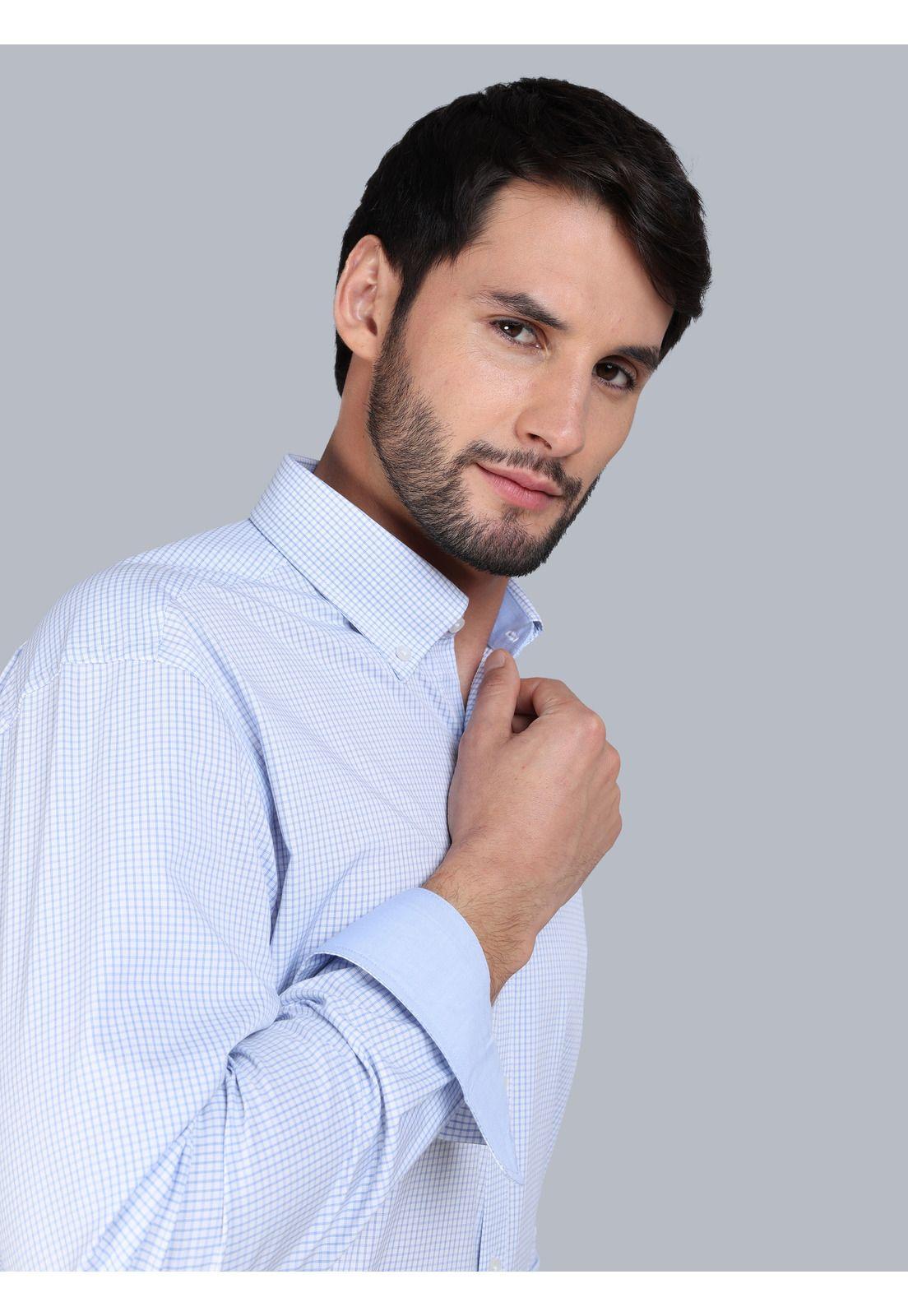 Camisa Formal Spandex Slim Fit Celeste Arrow ARM0506BL-3