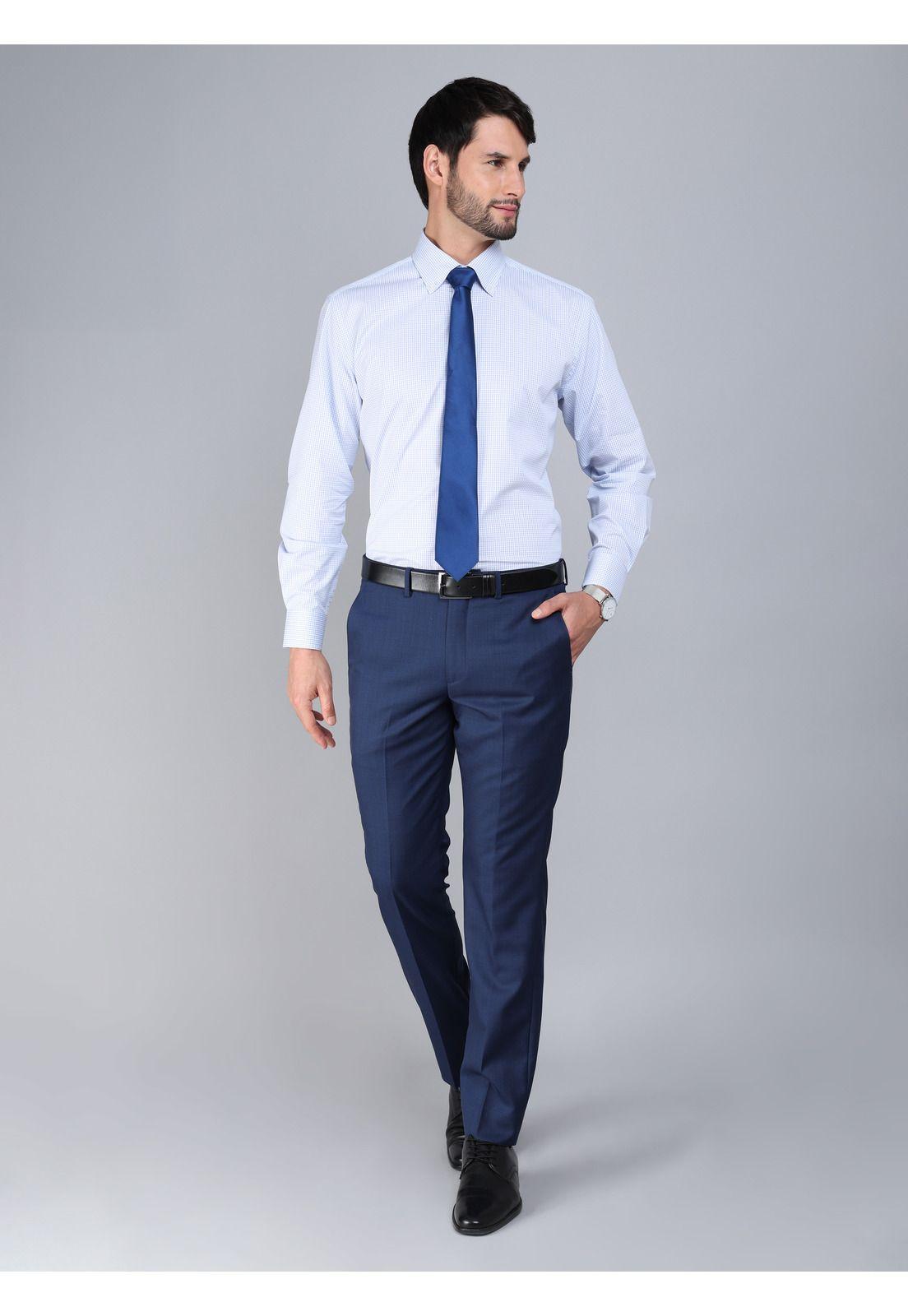 Camisa Formal Spandex Slim Fit Celeste Arrow ARM0506BL-4