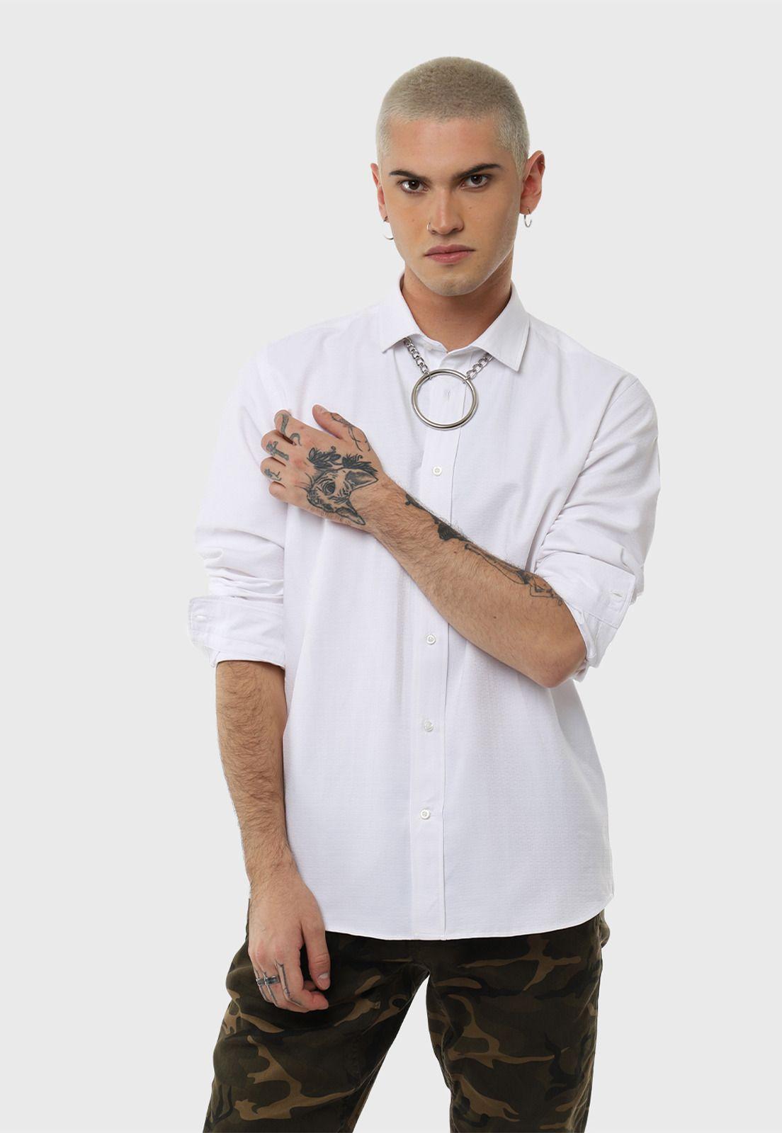 Camisa Casual Manga Larga Soviet-0