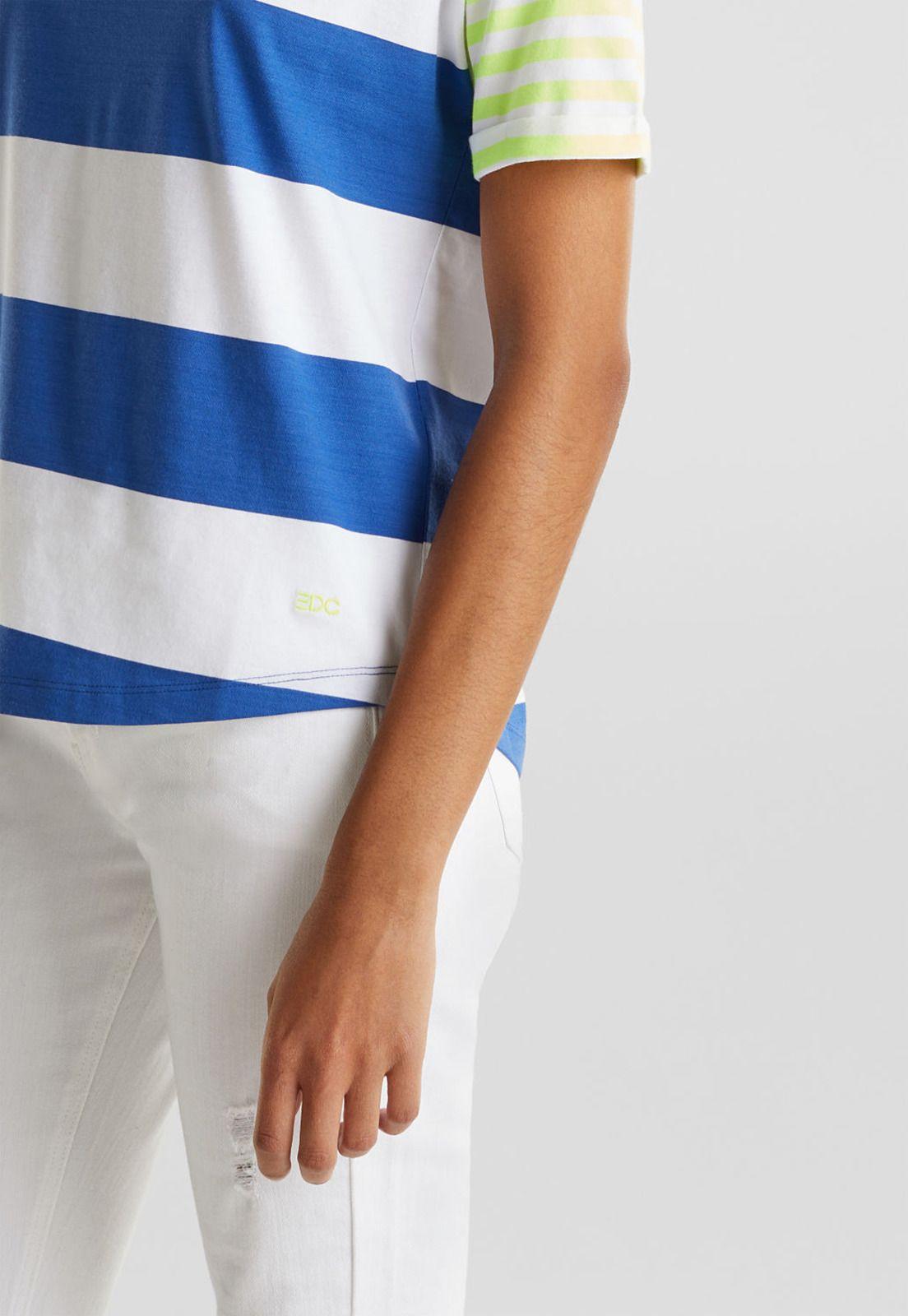 Polera neón rayas anchas-5