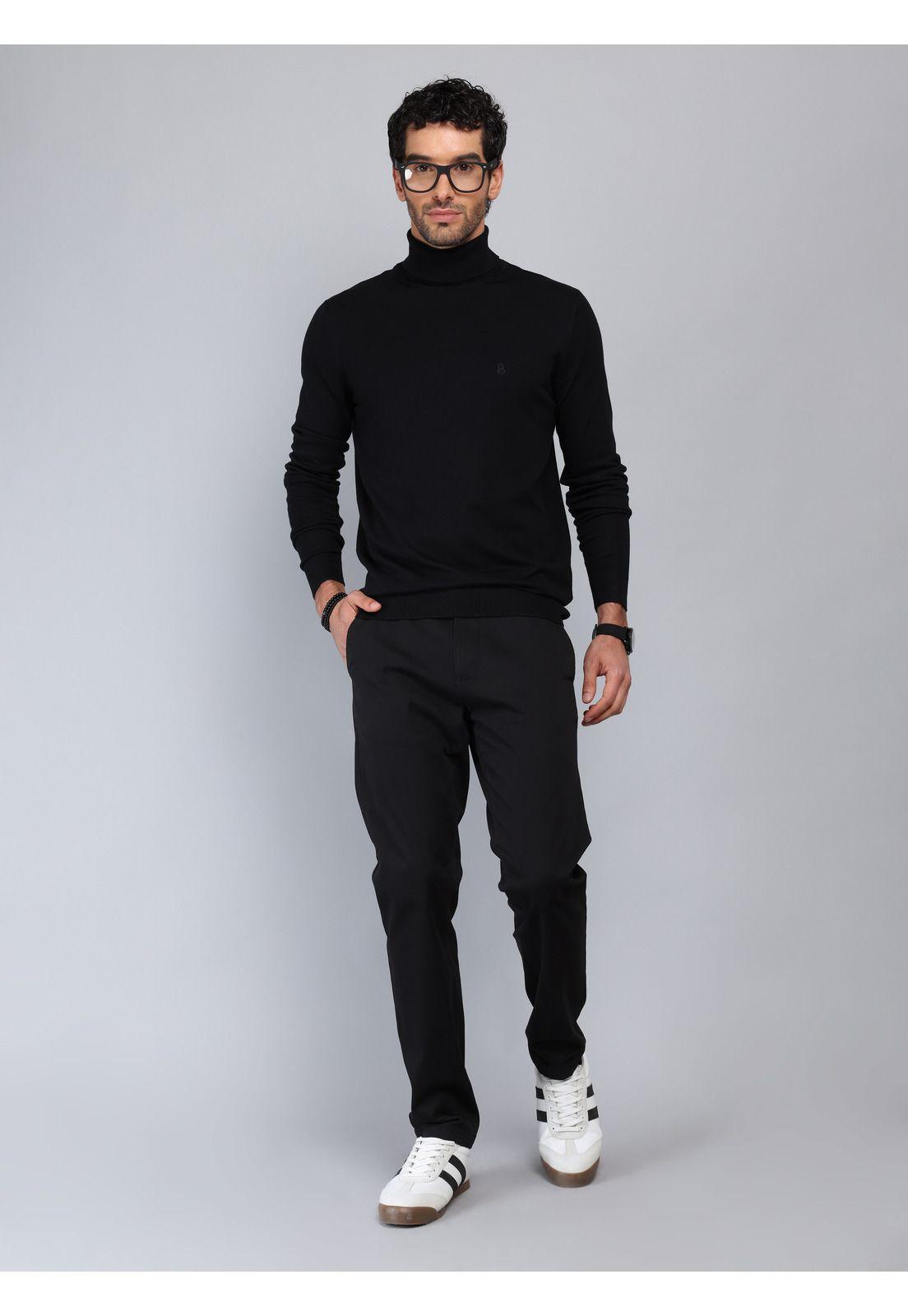 Sweater Liso Cuello Alto Piero Butti PBCII26NE-3