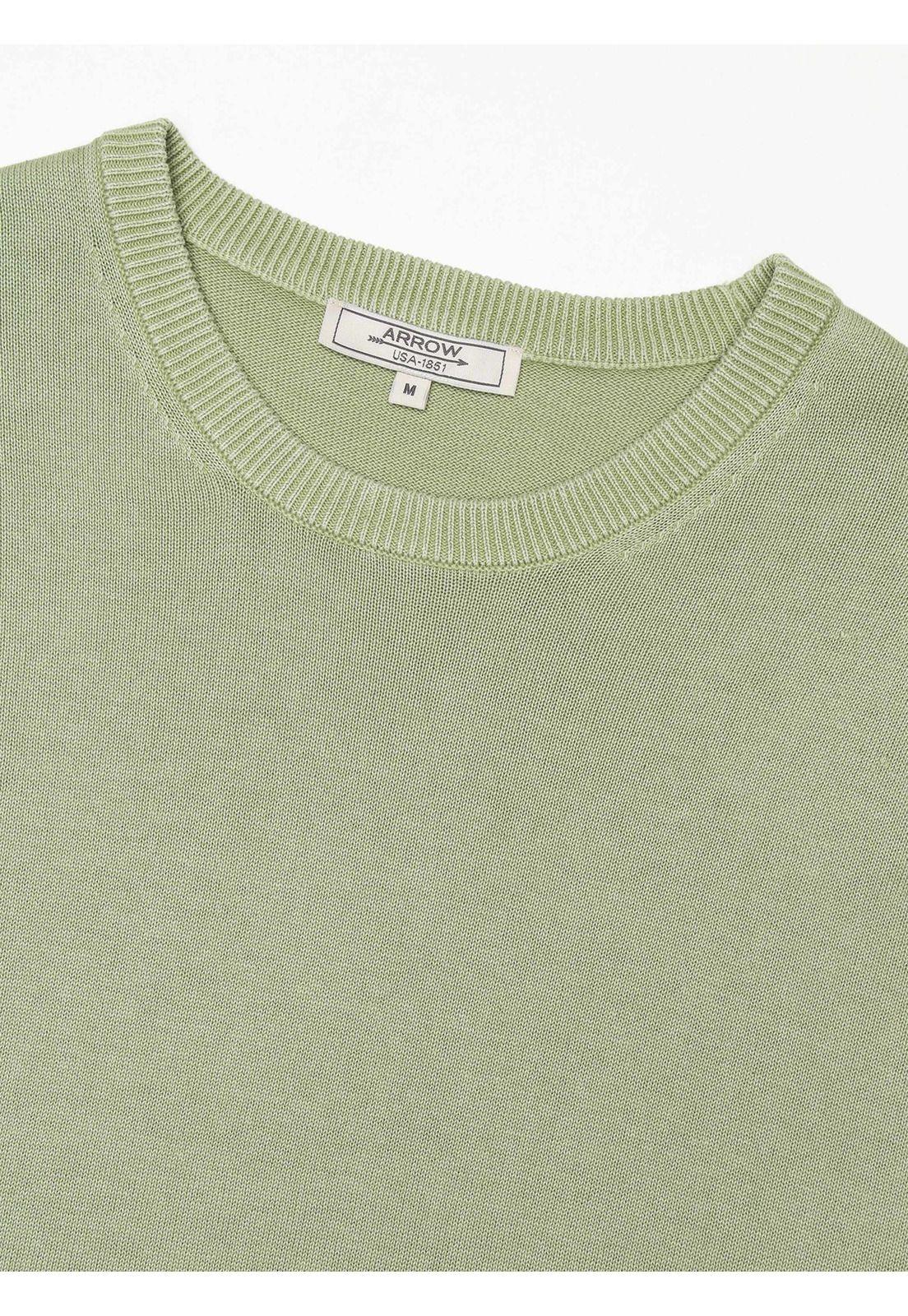 Sweater Stone Wash Regular Fit Verde Arrow SW34086VE-4
