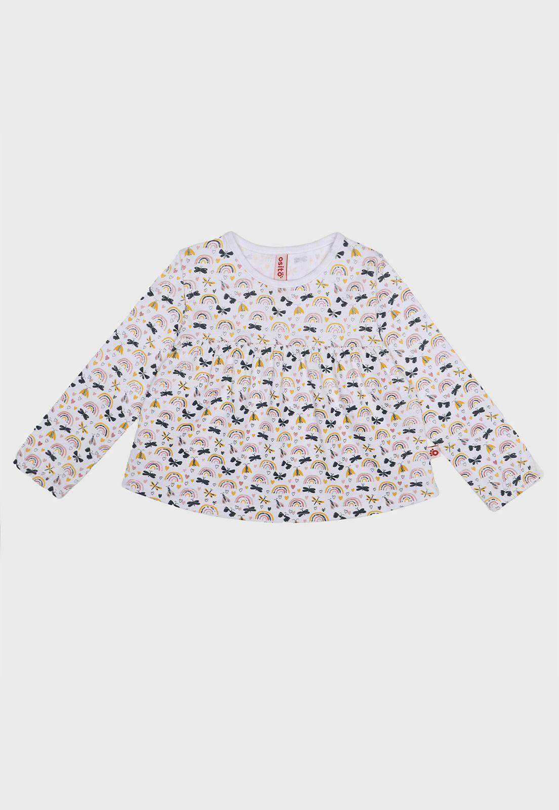 Polera Estampada Niña Osito PO2A007AZ-0