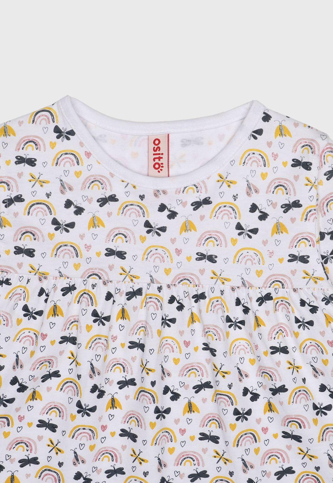 Polera Estampada Niña Osito PO2A007AZ-2