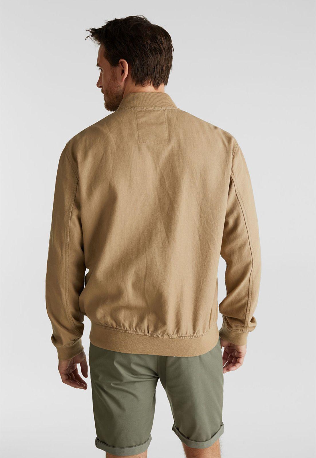 Con lino: chaqueta bomber-1