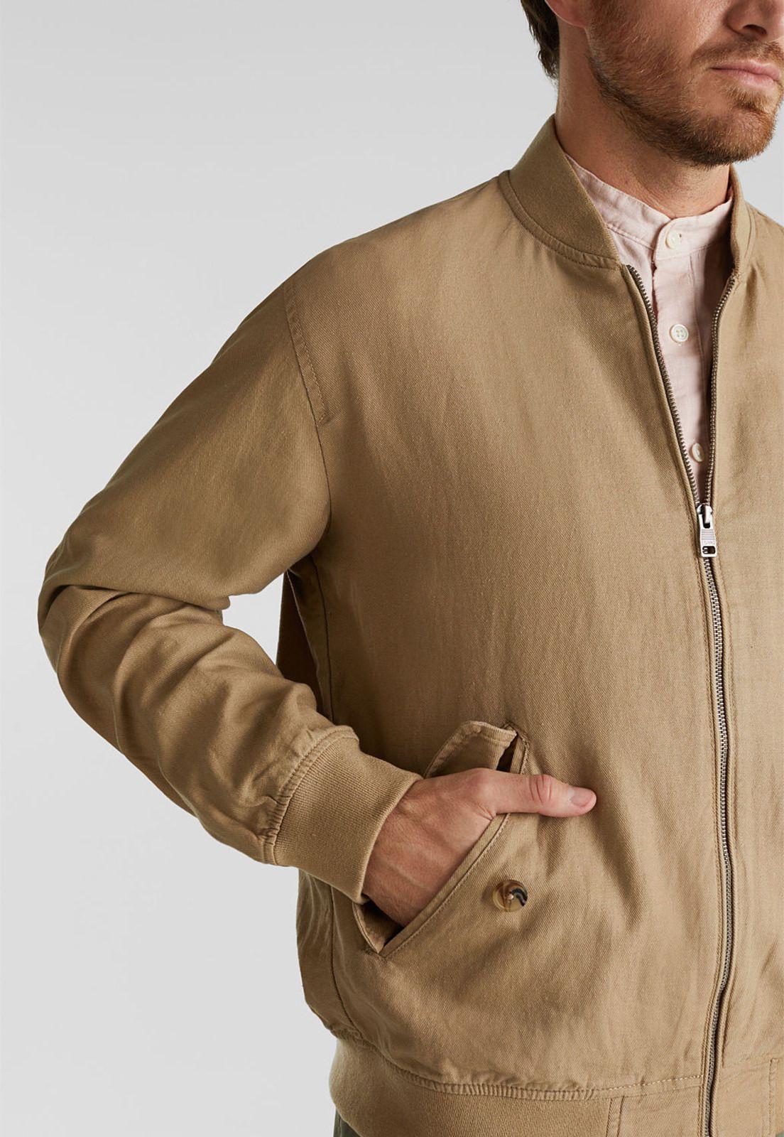 Con lino: chaqueta bomber-2