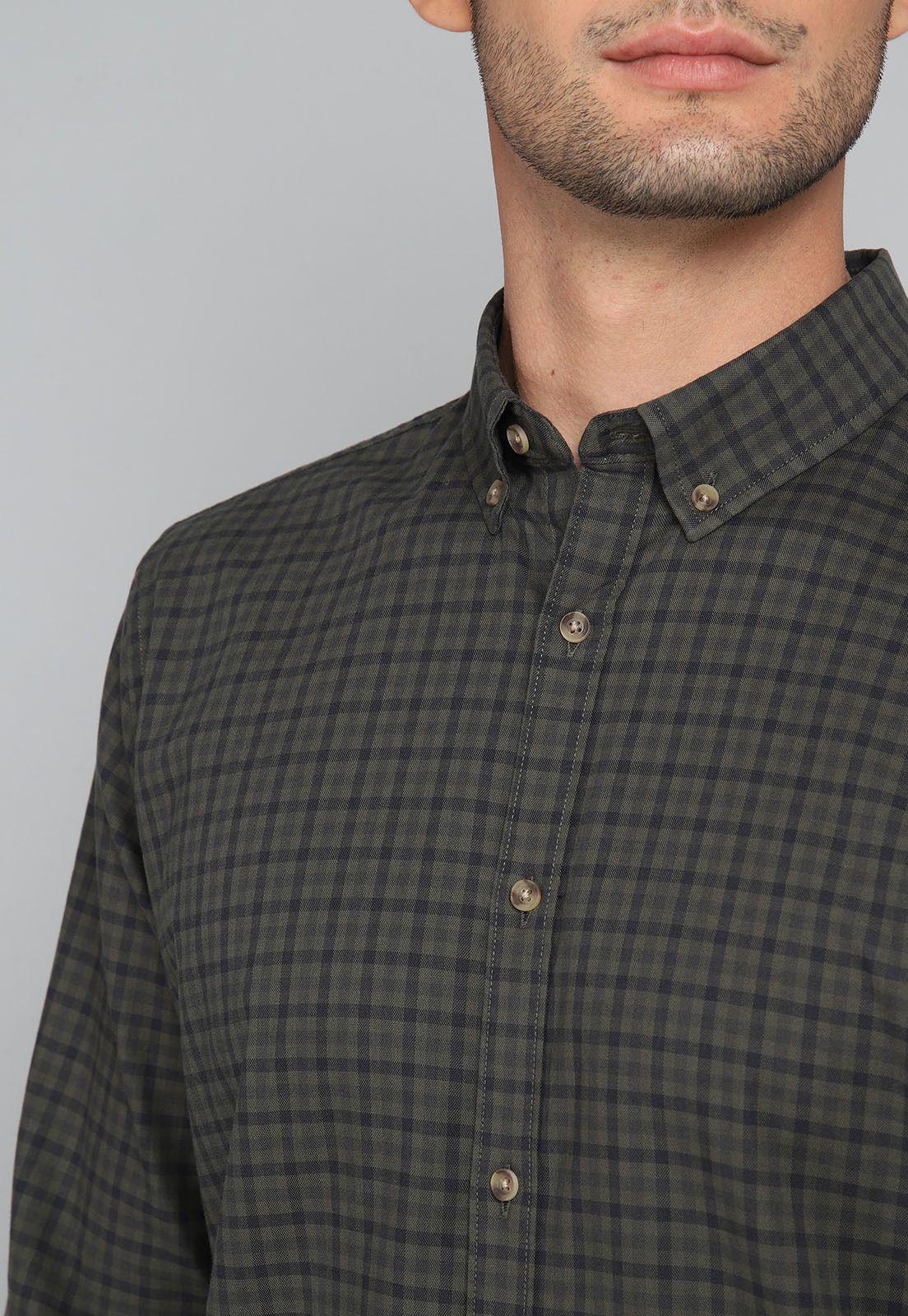 Camisa Cuadros Spandex Arrow CM31040VE-2