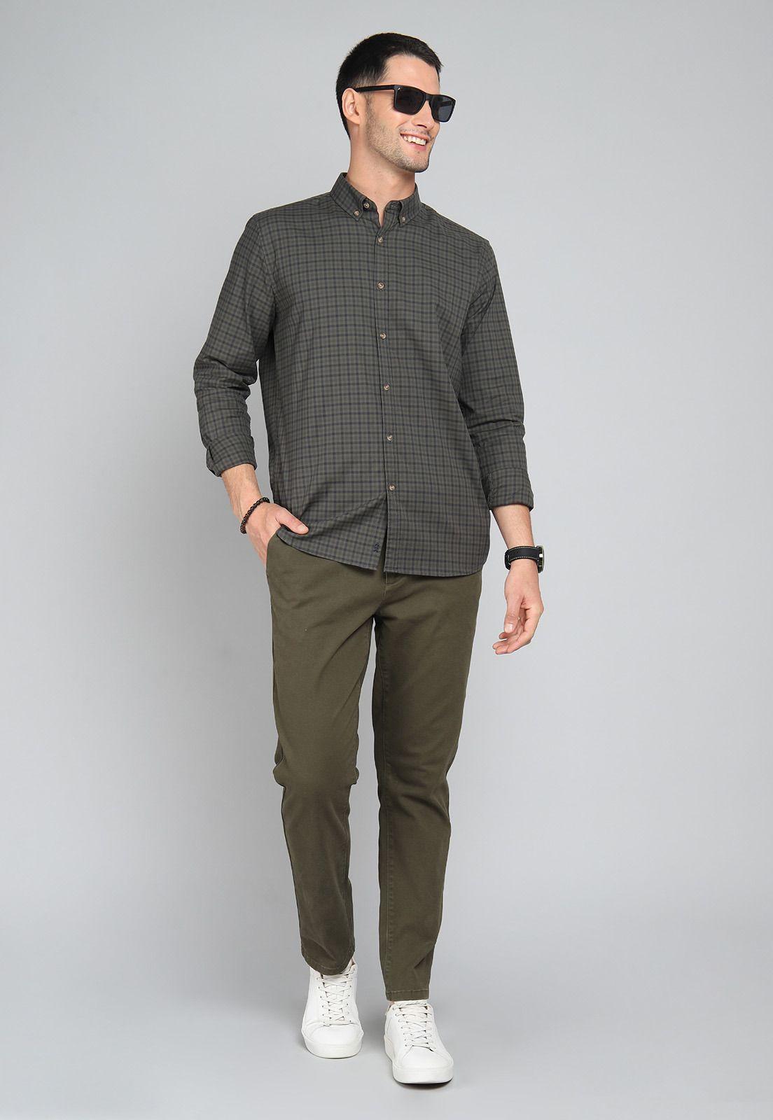 Camisa Cuadros Spandex Arrow CM31040VE-3