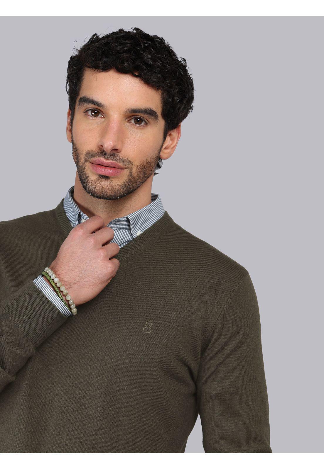 Sweater Liso Cuello V Piero Butti PBCII20VE-2