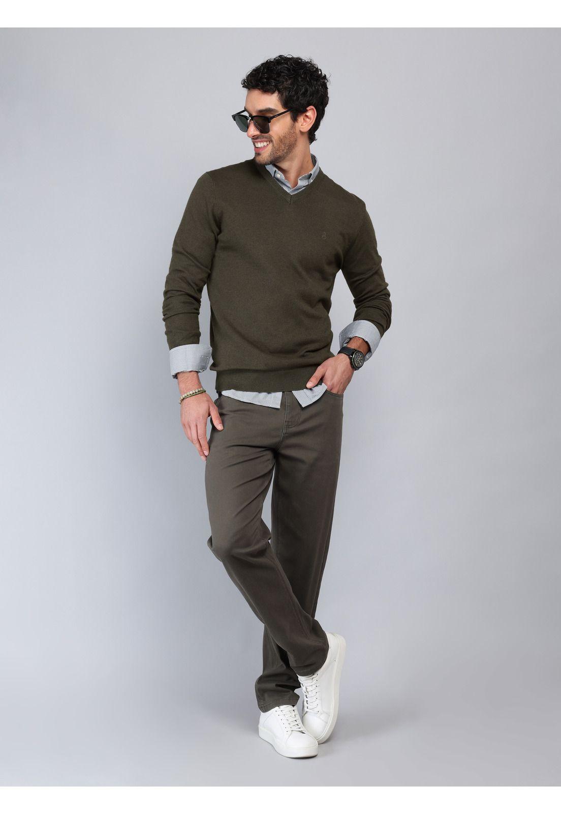 Sweater Liso Cuello V Piero Butti PBCII20VE-3