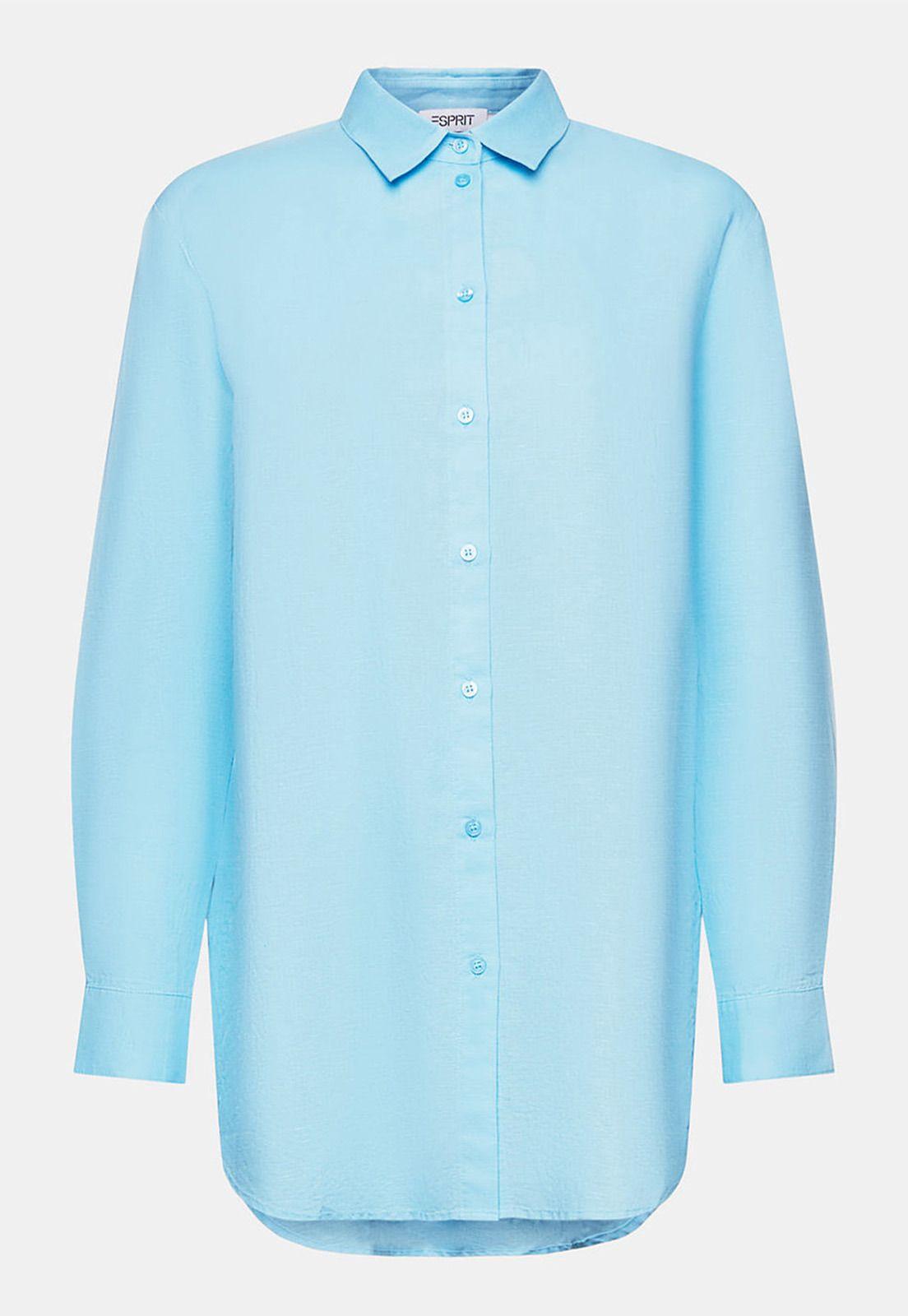 Blusa En Mezcla De Lino Mujer Esprit-4