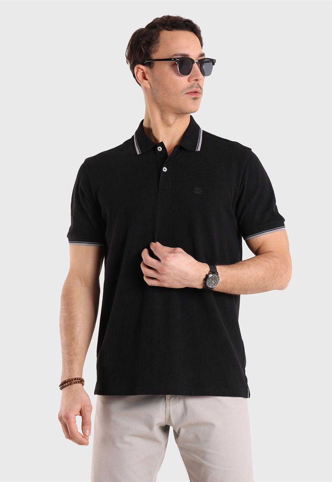 Polera Piqué Manga Corta Guy Laroche-0