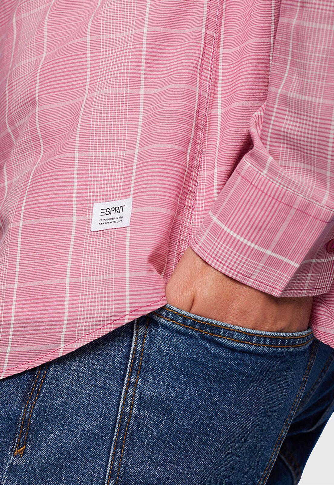 Camisa Ligera De Cuadros Hombre Esprit-2