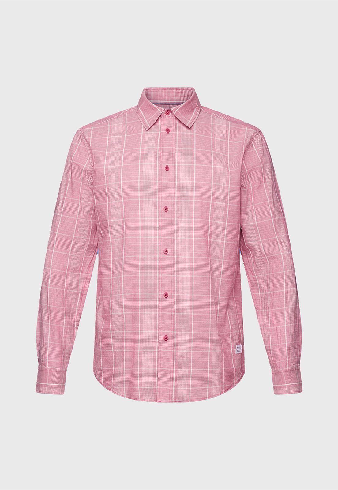 Camisa Ligera De Cuadros Hombre Esprit-3