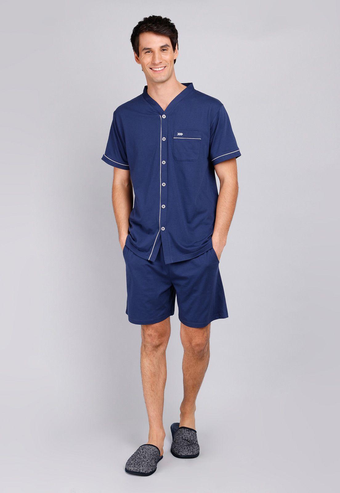 Pijama Corto Cuello En V Arrow P1V3211AZ-3