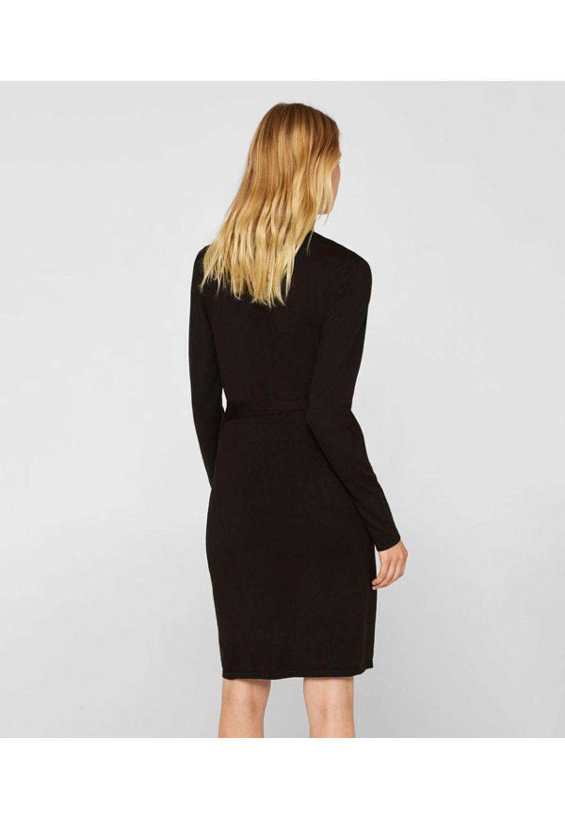 Vestido de punto cruzado con LENZING™ ECOVERO™-2