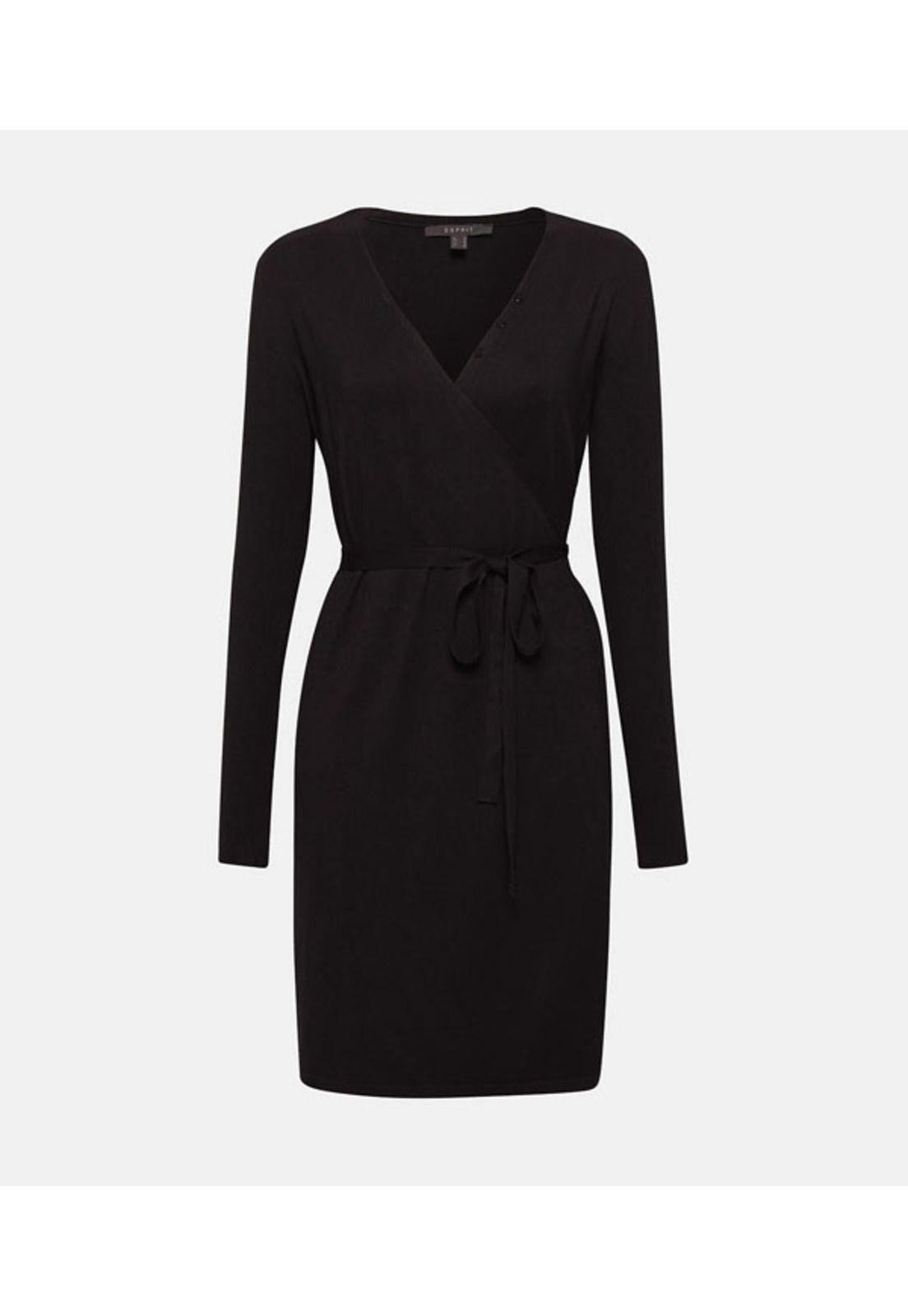 Vestido de punto cruzado con LENZING™ ECOVERO™-3