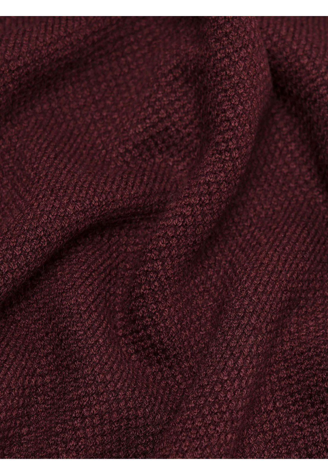 Sweater Cuello Alto Regular fit Burdeo Arrow SW33009BU-5