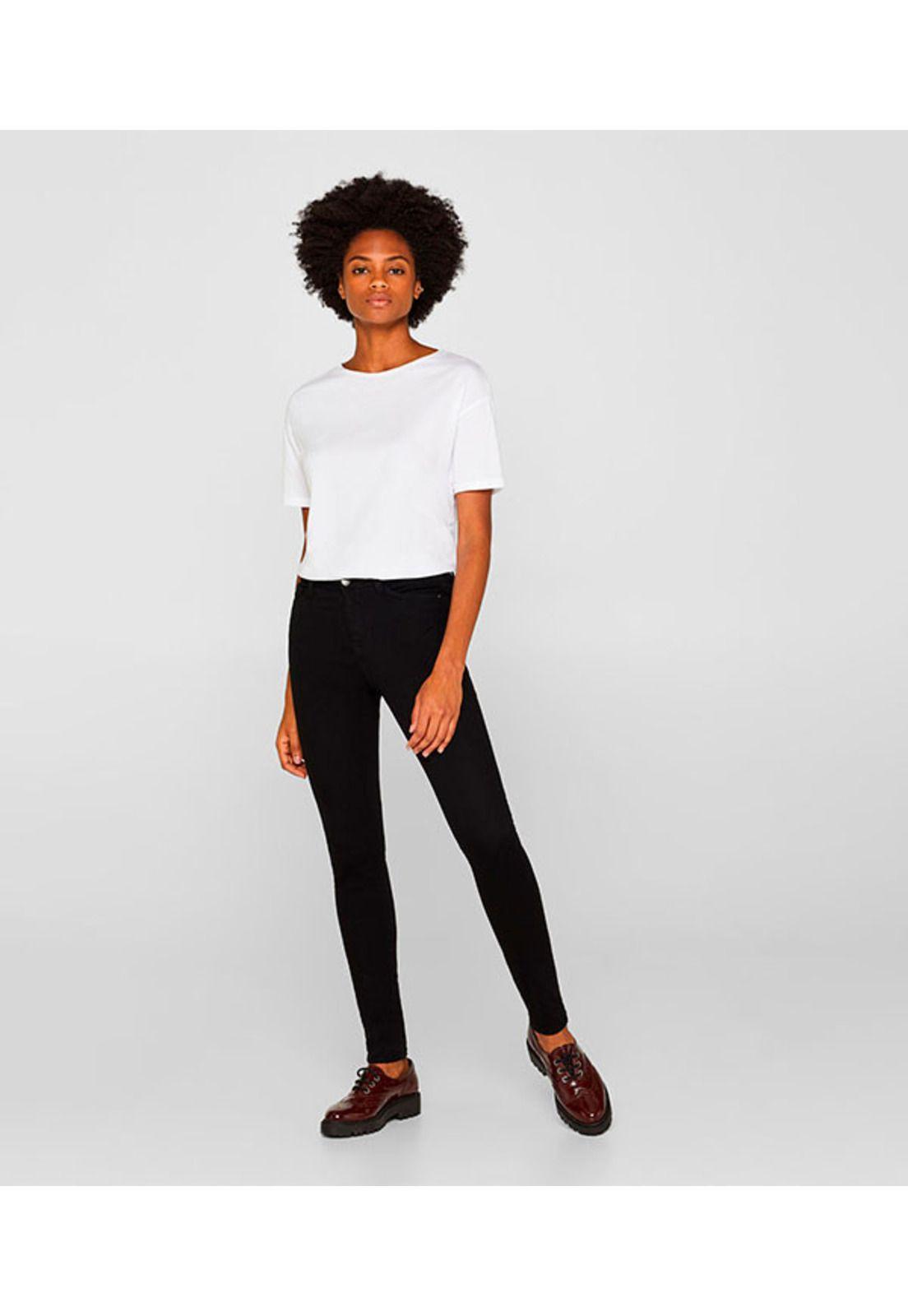 Jeans con efecto moldeador y cintura alta-0