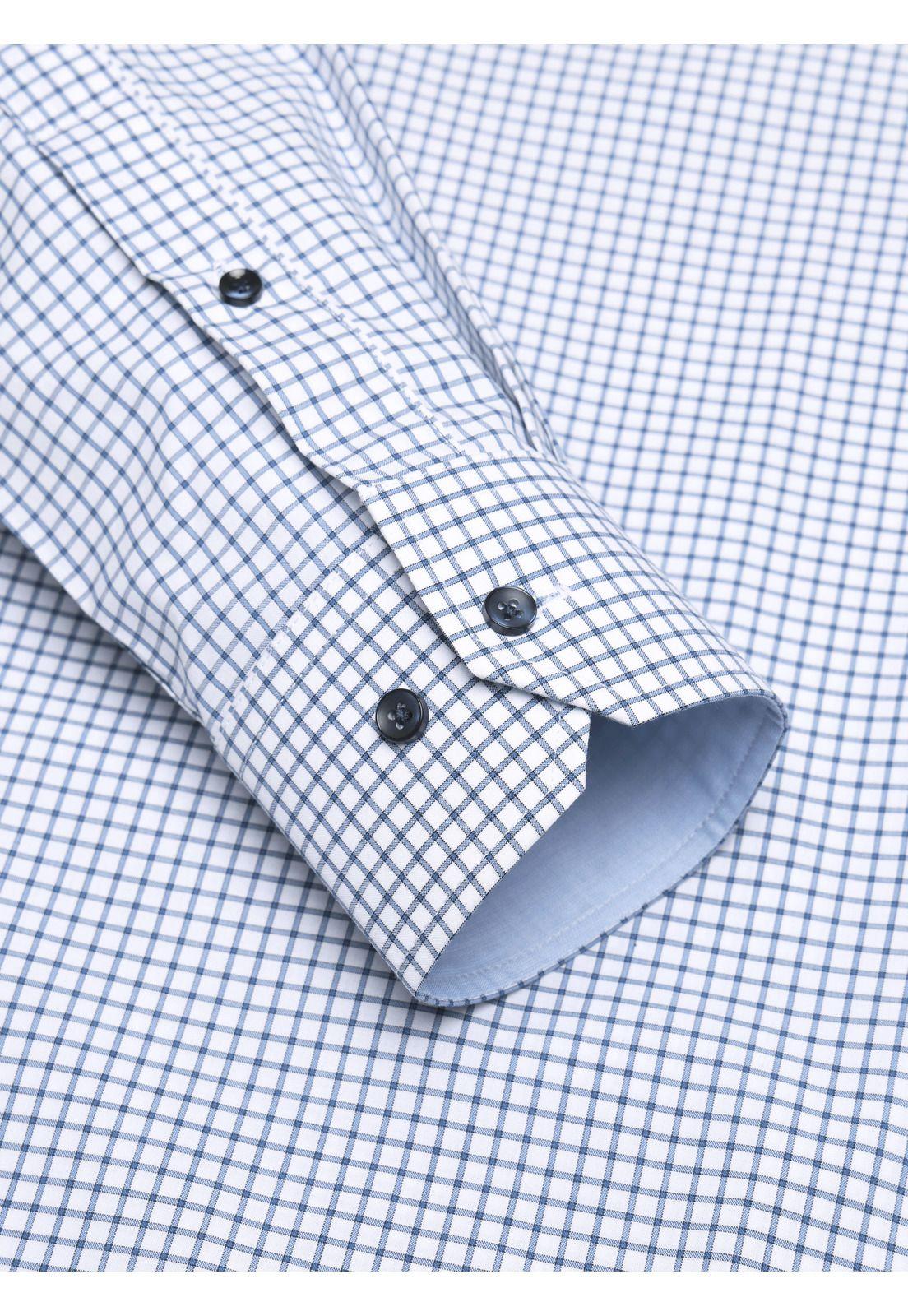 Camisa Formal Cuadros Tailored Fit Azul Arrow ARM0623AZ-5