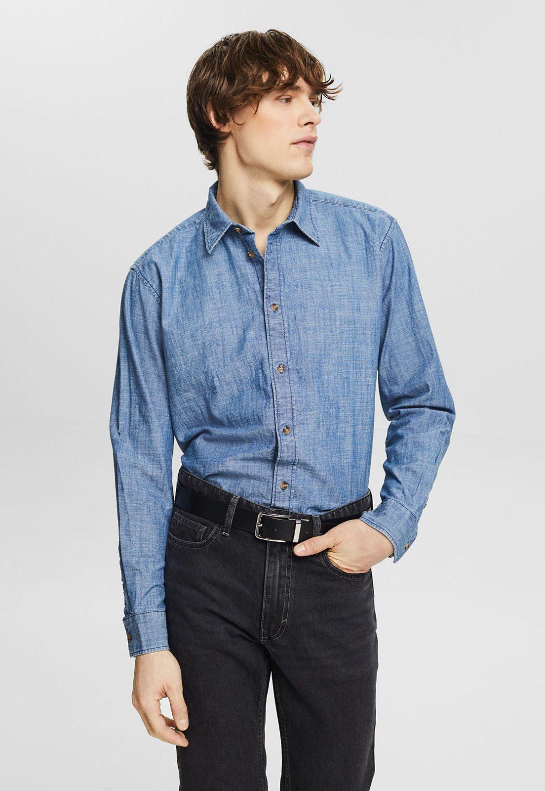 Camisa Mezclilla Hombre Esprit 994EE2F302-0