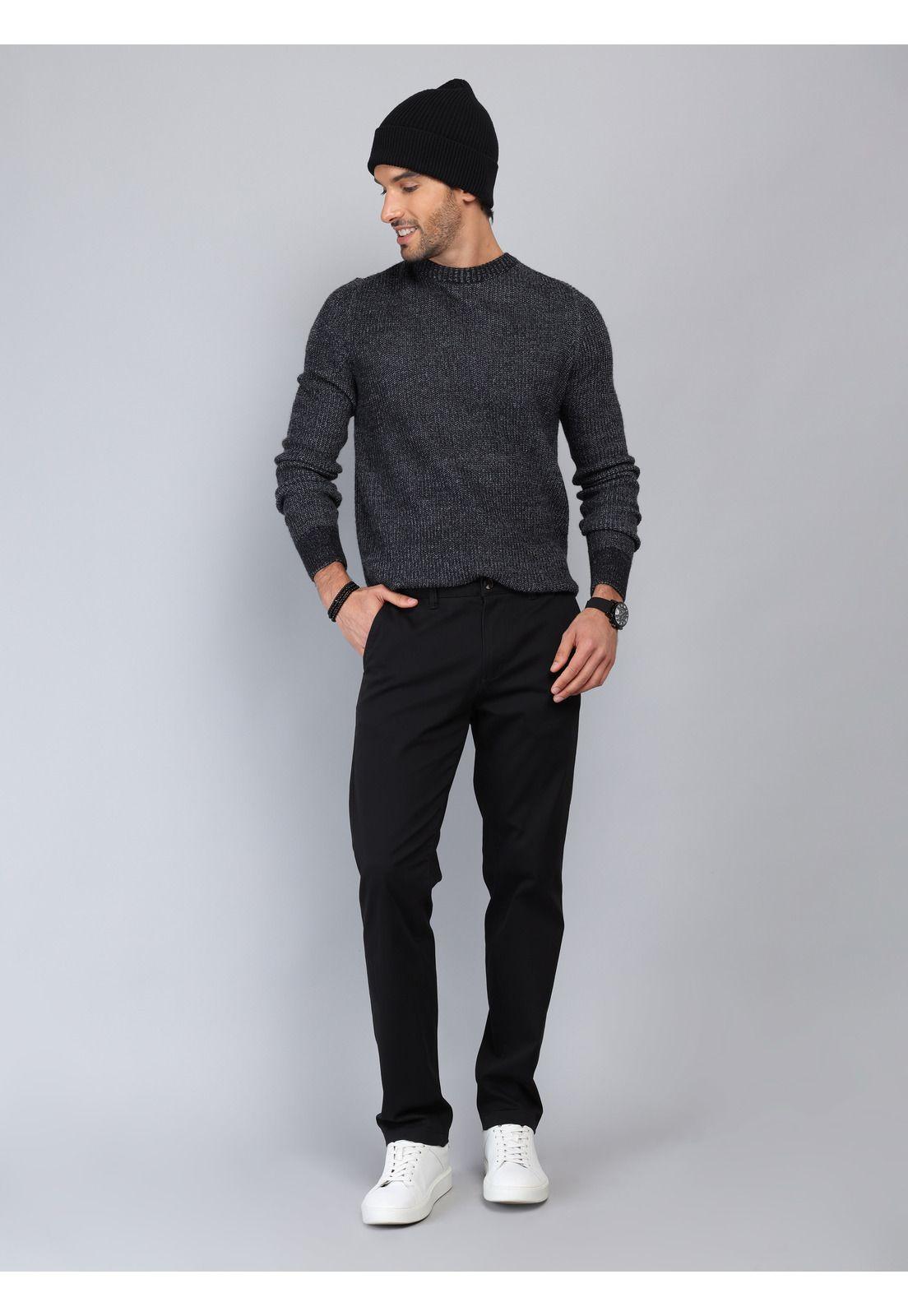 Pantalón Chino Spandex Regular Fit Negro Piero Butti PBCIB11NE-3