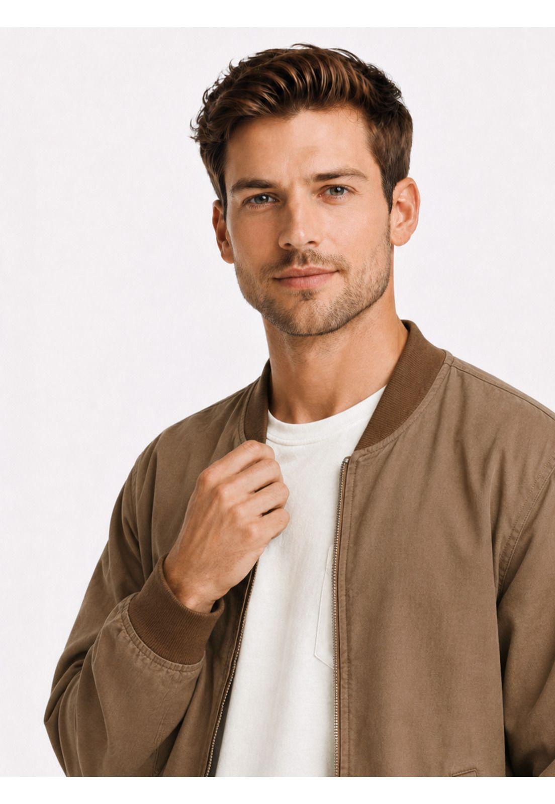 Chaqueta Bomber Regular Fit Taupe Arrow CA34011TA-2