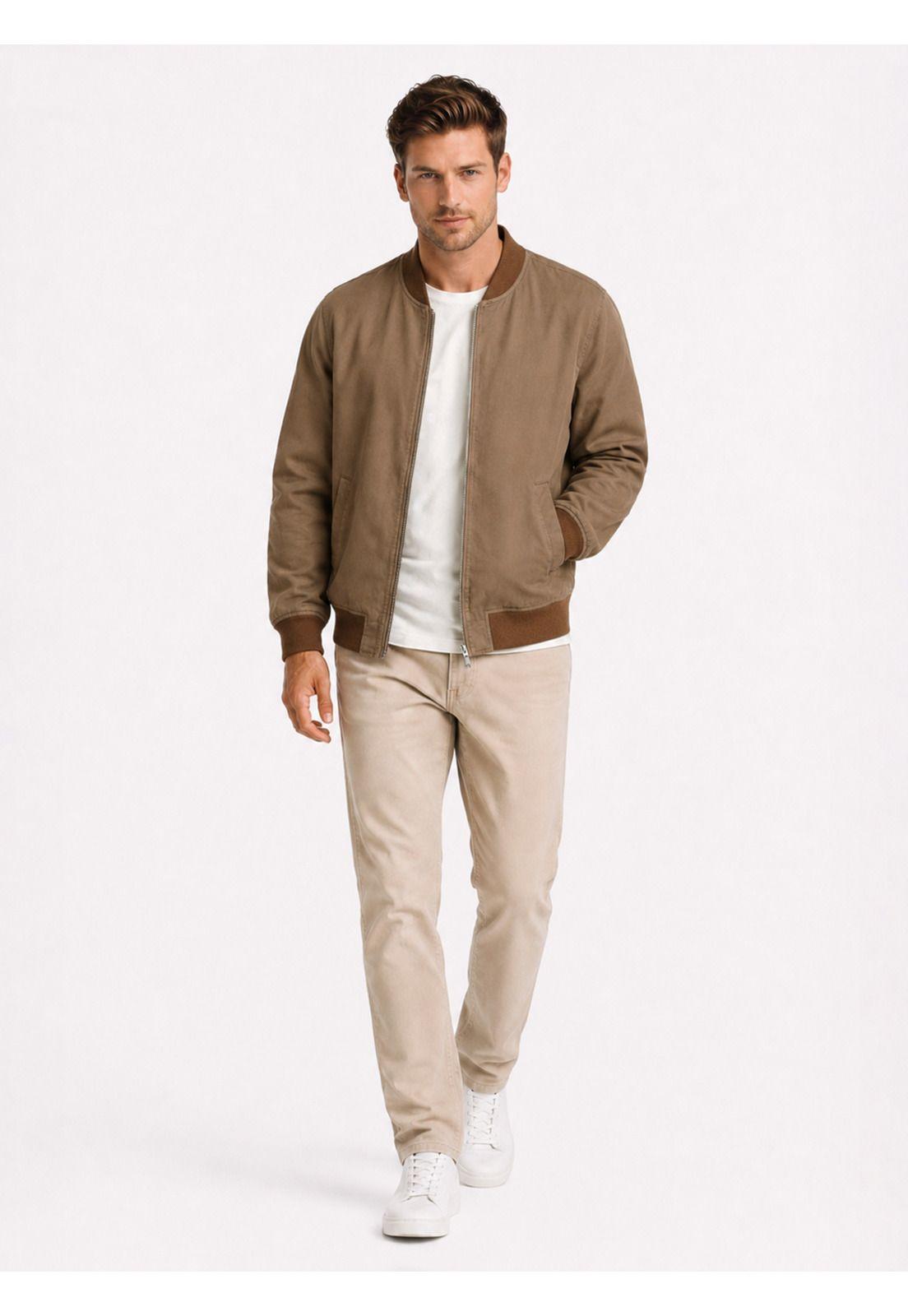 Chaqueta Bomber Regular Fit Taupe Arrow CA34011TA-3