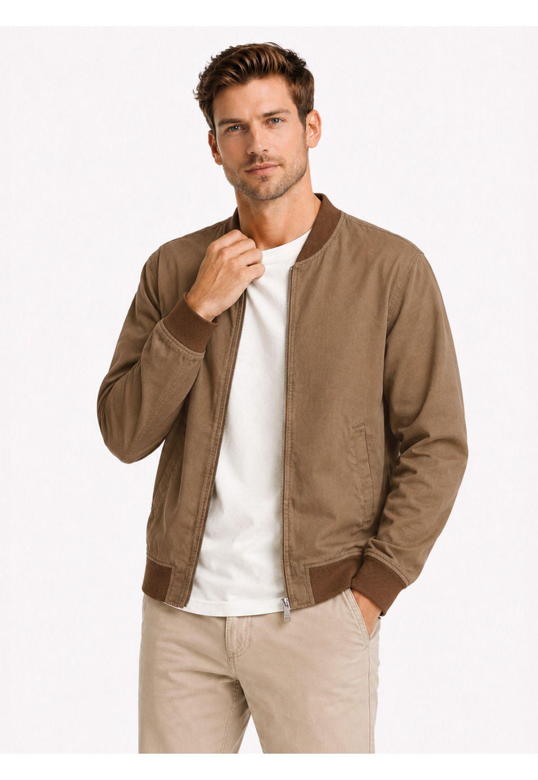Chaqueta Bomber Regular Fit Taupe Arrow CA34011TA-4