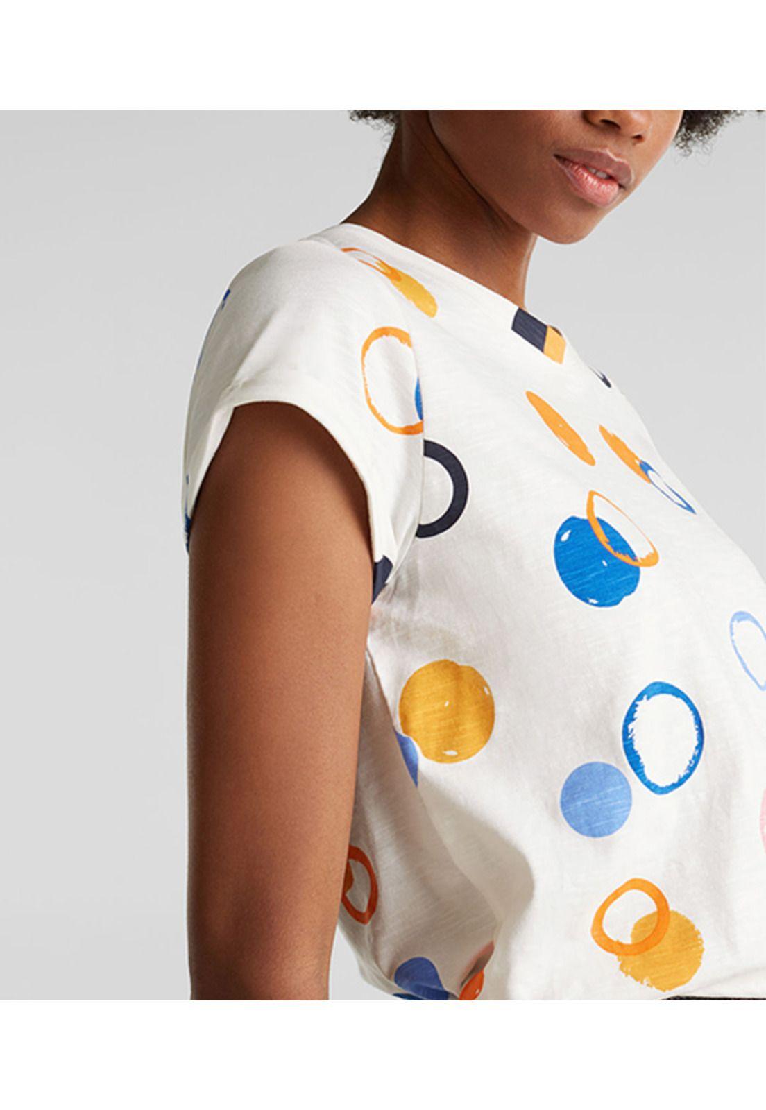 Polera estampado círculos allover-2