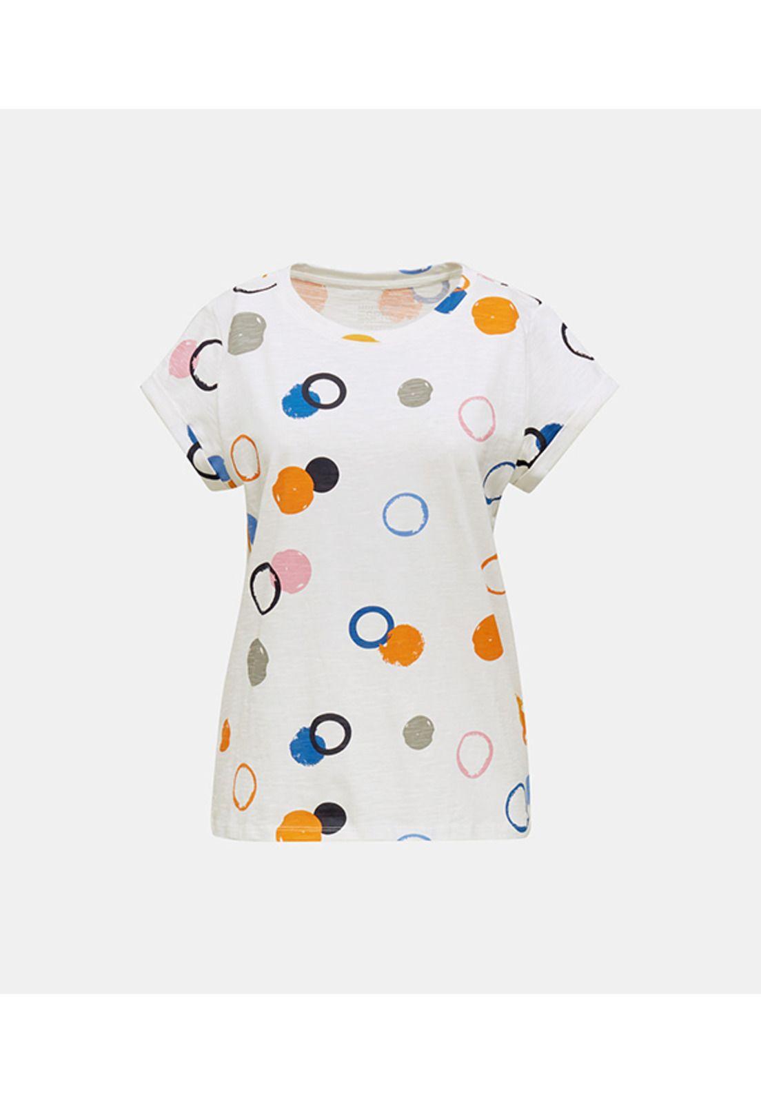 Polera estampado círculos allover-3