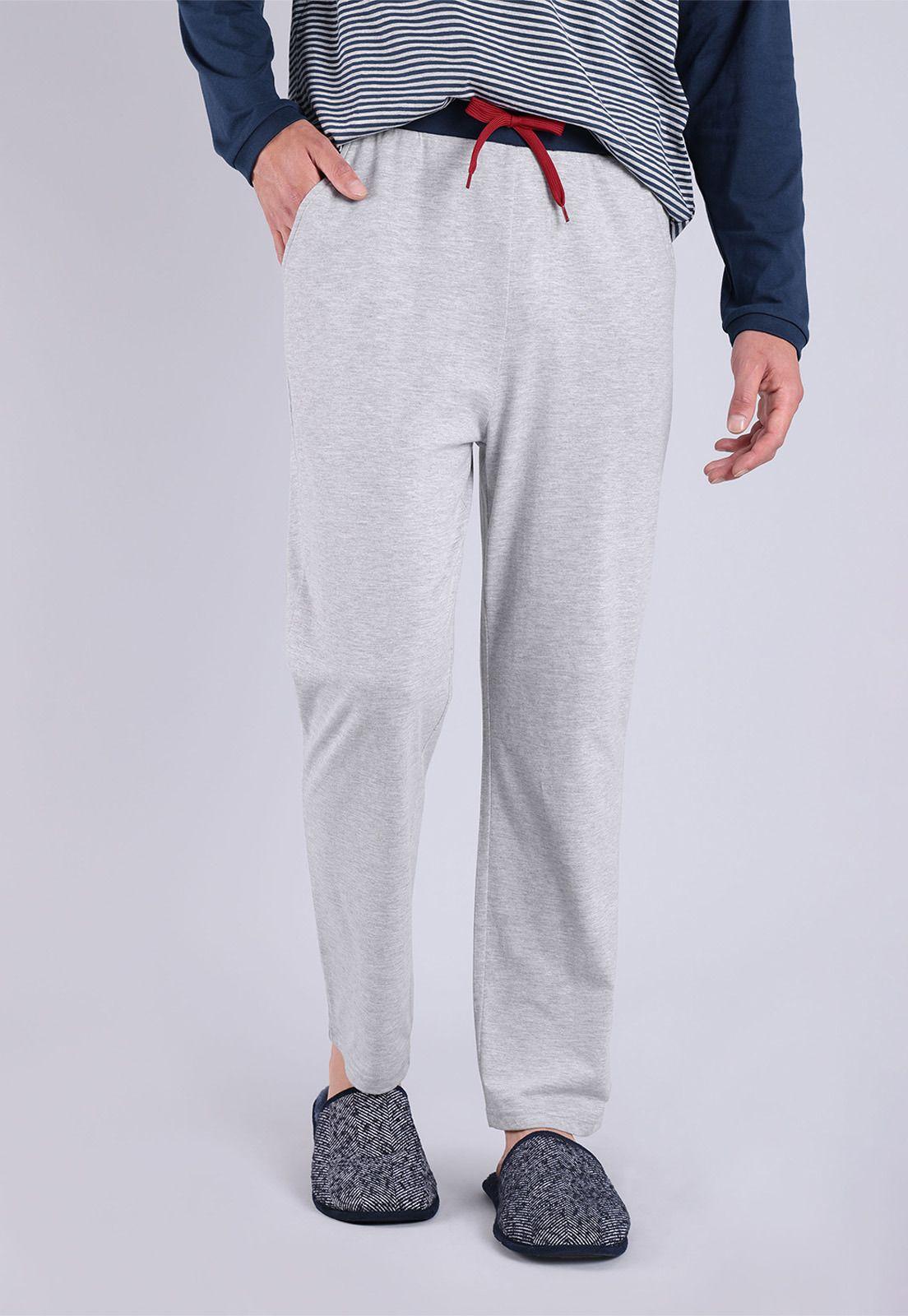 Pijama Largo Cuello V Arrow P1I2405AZ-4