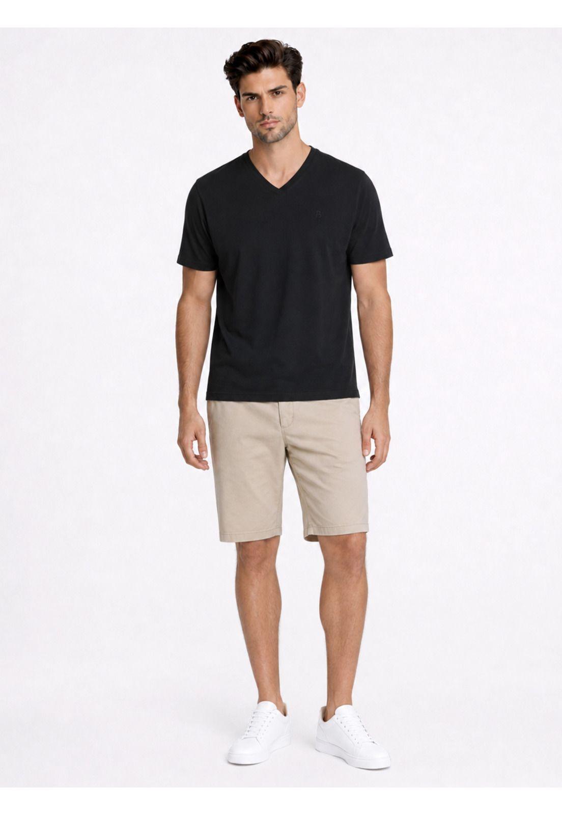 Polera Cuello V Regular Fit Negro Piero Butti PBDVK54NE-3