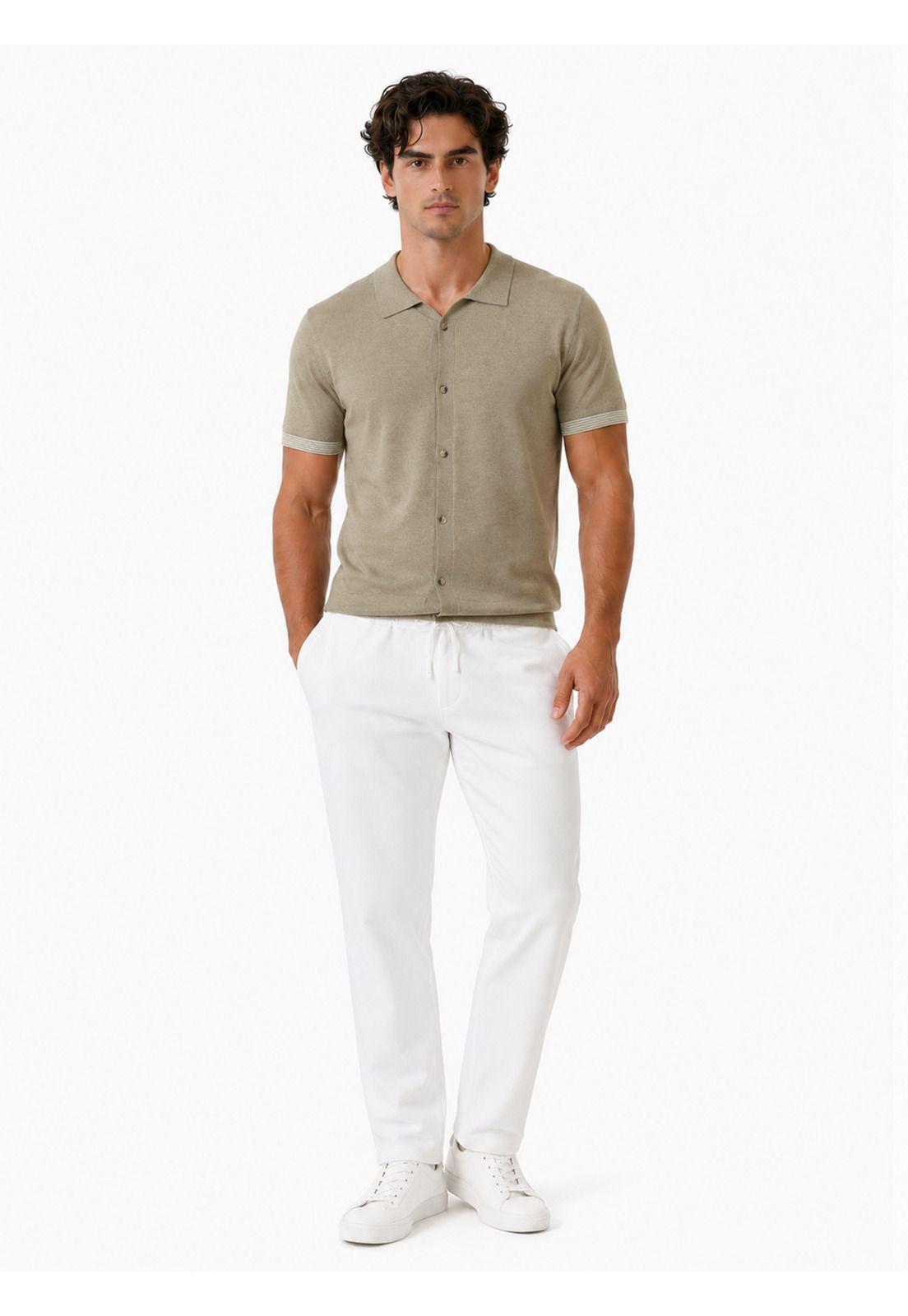 Pantalón Spandex Regular Fit Blanco Arrow PA34020BL-3