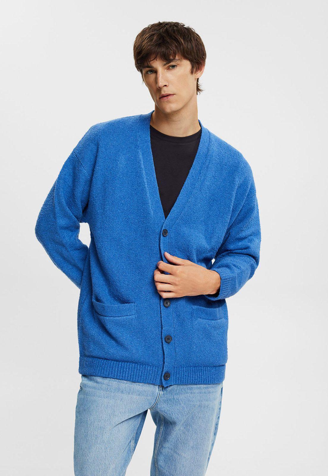 Cárdigan De Punto Con Textura Hombre Esprit-0
