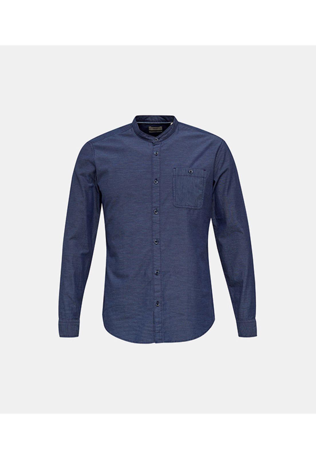 Camisa slim cuello mao-3