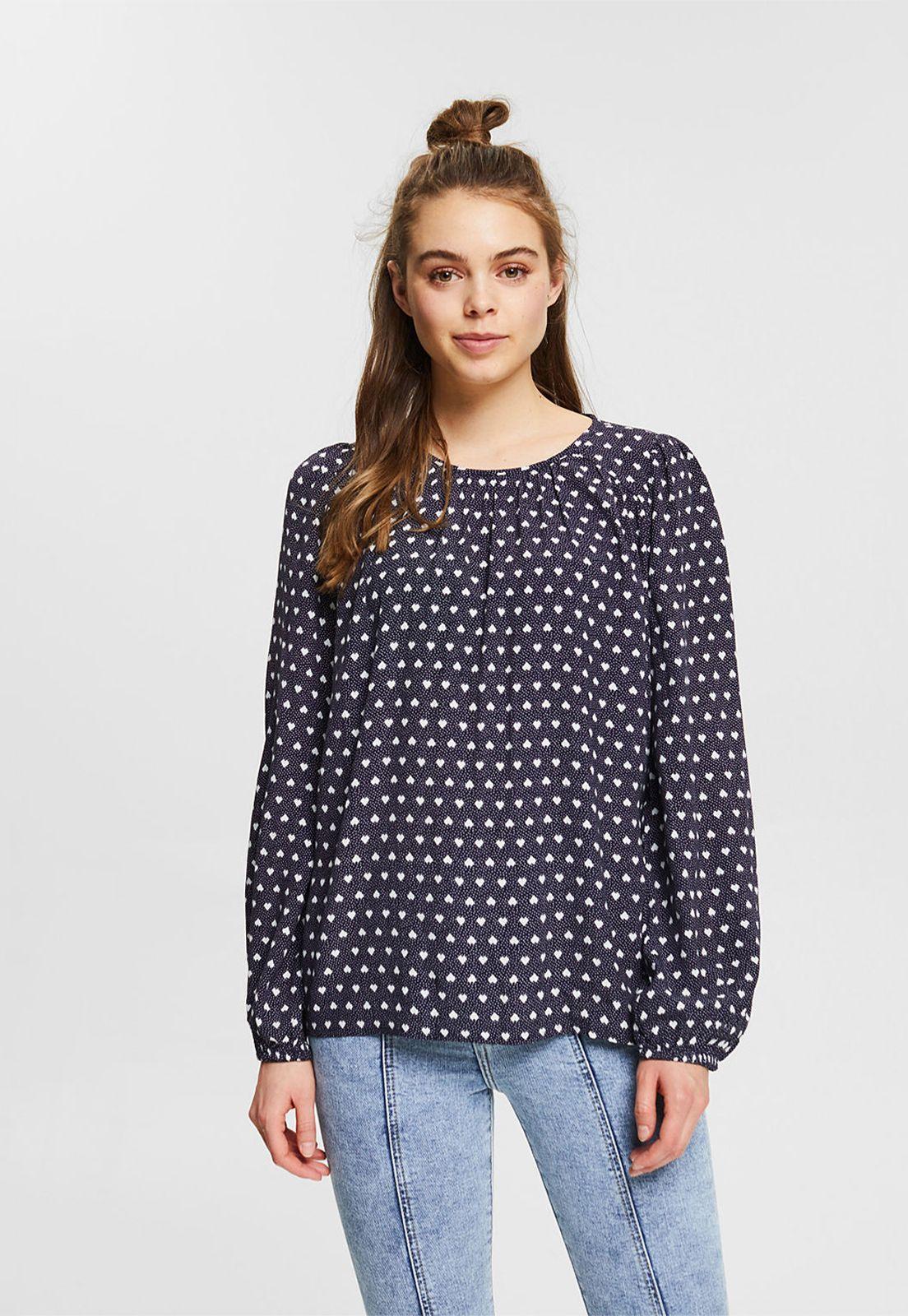 Blusa Con Estampado Allover Esprit invierno-0