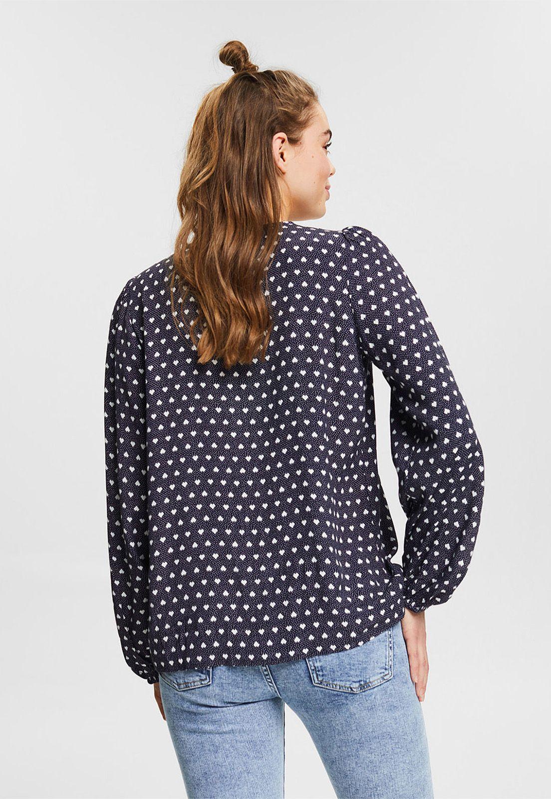 Blusa Con Estampado Allover Esprit invierno-1